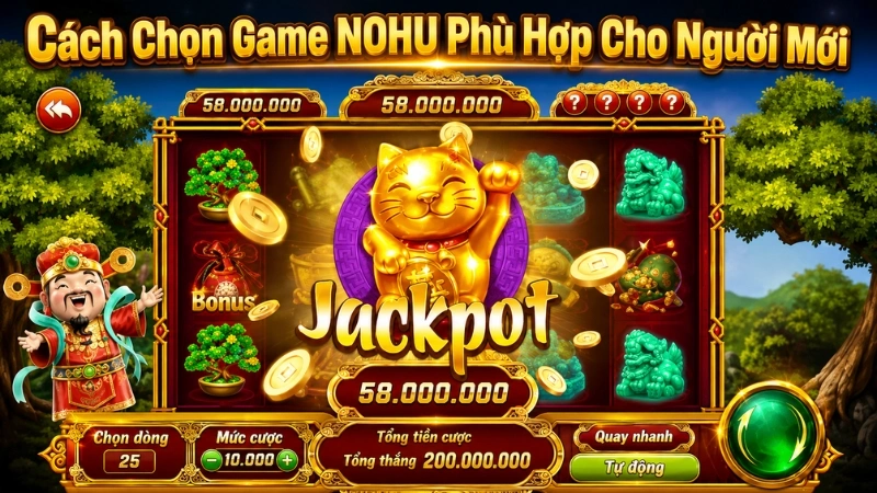 Cách chọn game NOHU phù hợp cho người mới dựa trên giao diện, luật chơi, mức cược và trải nghiệm an toàn