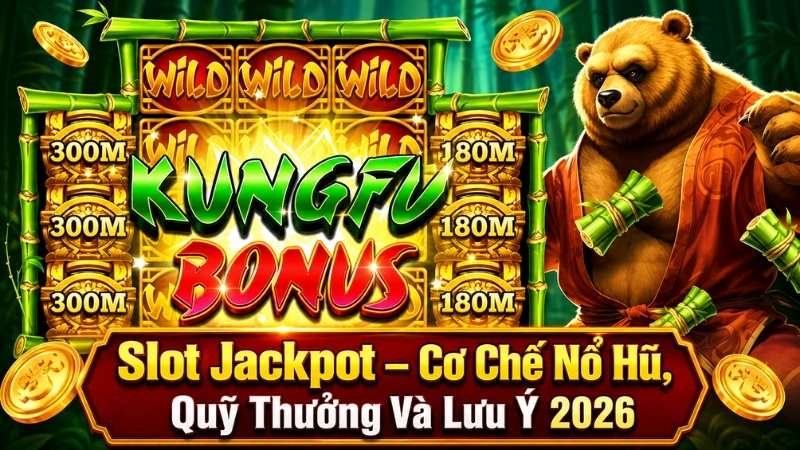 Slot Jackpot – Cơ Chế Nổ Hũ, Quỹ Thưởng Và Lưu Ý 2026